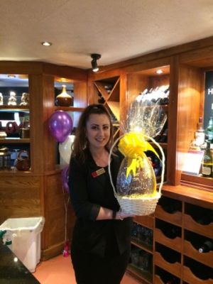 Salut Easter Egg Raffle winner Leah Money
