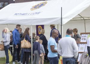 Ticket selling at the Rothwell May day carnival