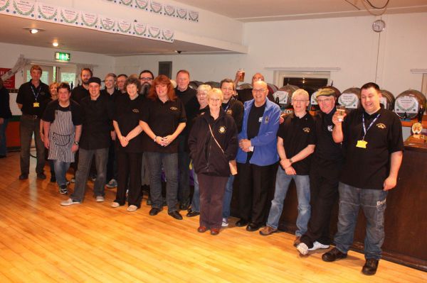 Some of the team from the 2014 Rothwell Beer Festival