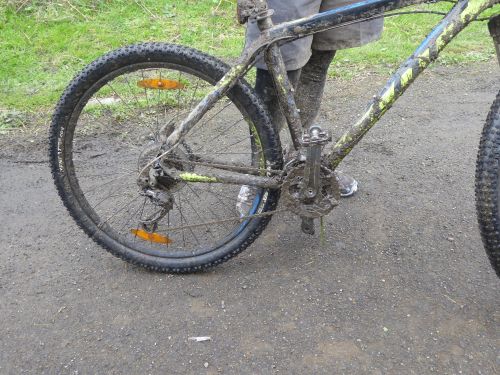 This is what a mudddy bike looks like