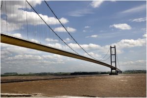 Celebratiing Lions Club International centennial year by placing some 22000 cans of food side by side across the Humber bridge.. At the end of the day the cans were collected for distribution to food banks and other charities at both ends of the bridge.