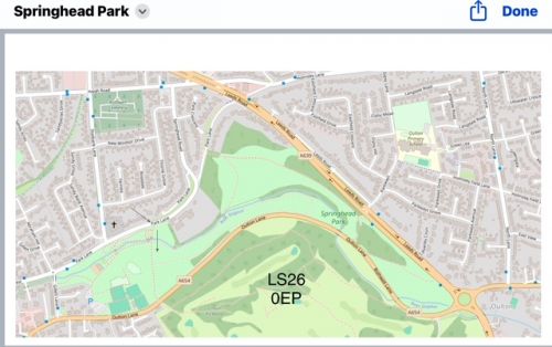 Springhead Park map