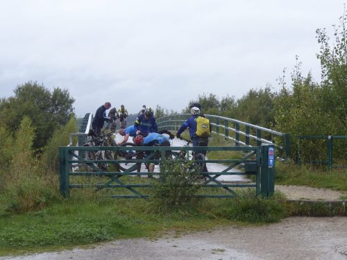 Riders taking a rest