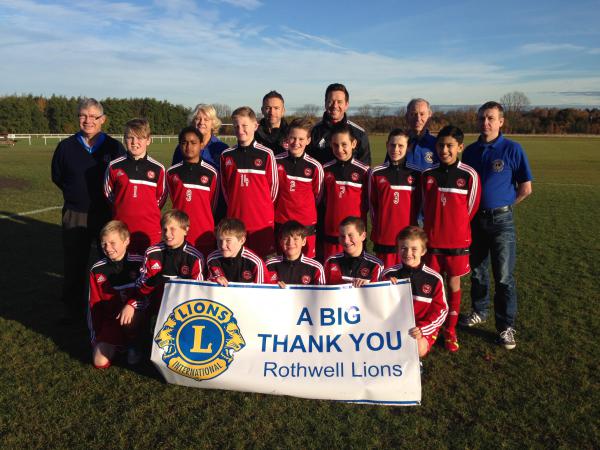 New kit for Rothwell Juniors under 11 football team